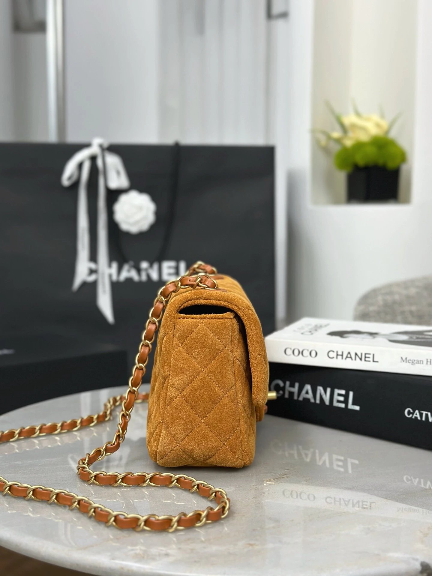 CHANEL 26C Suede Flap Bag MINI - image 3