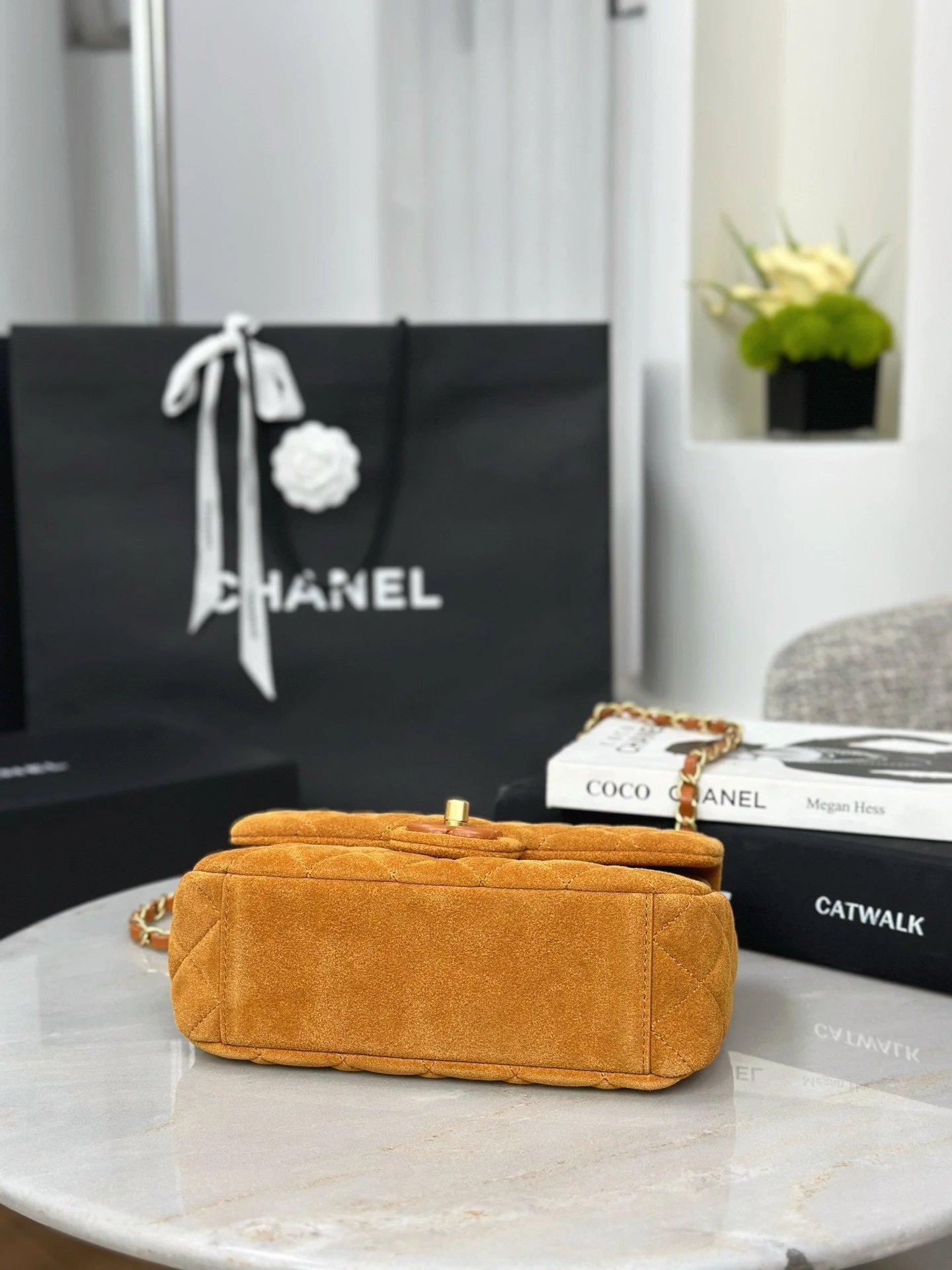CHANEL 26C Suede Flap Bag MINI - image 5