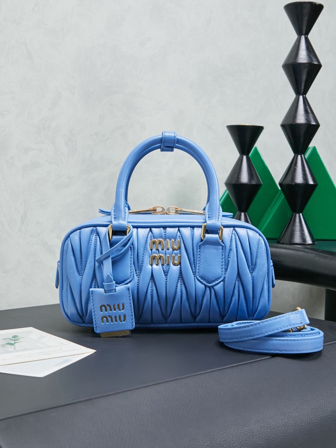 MIUMIU Arcadie matelassé nappa leather bag - image 2