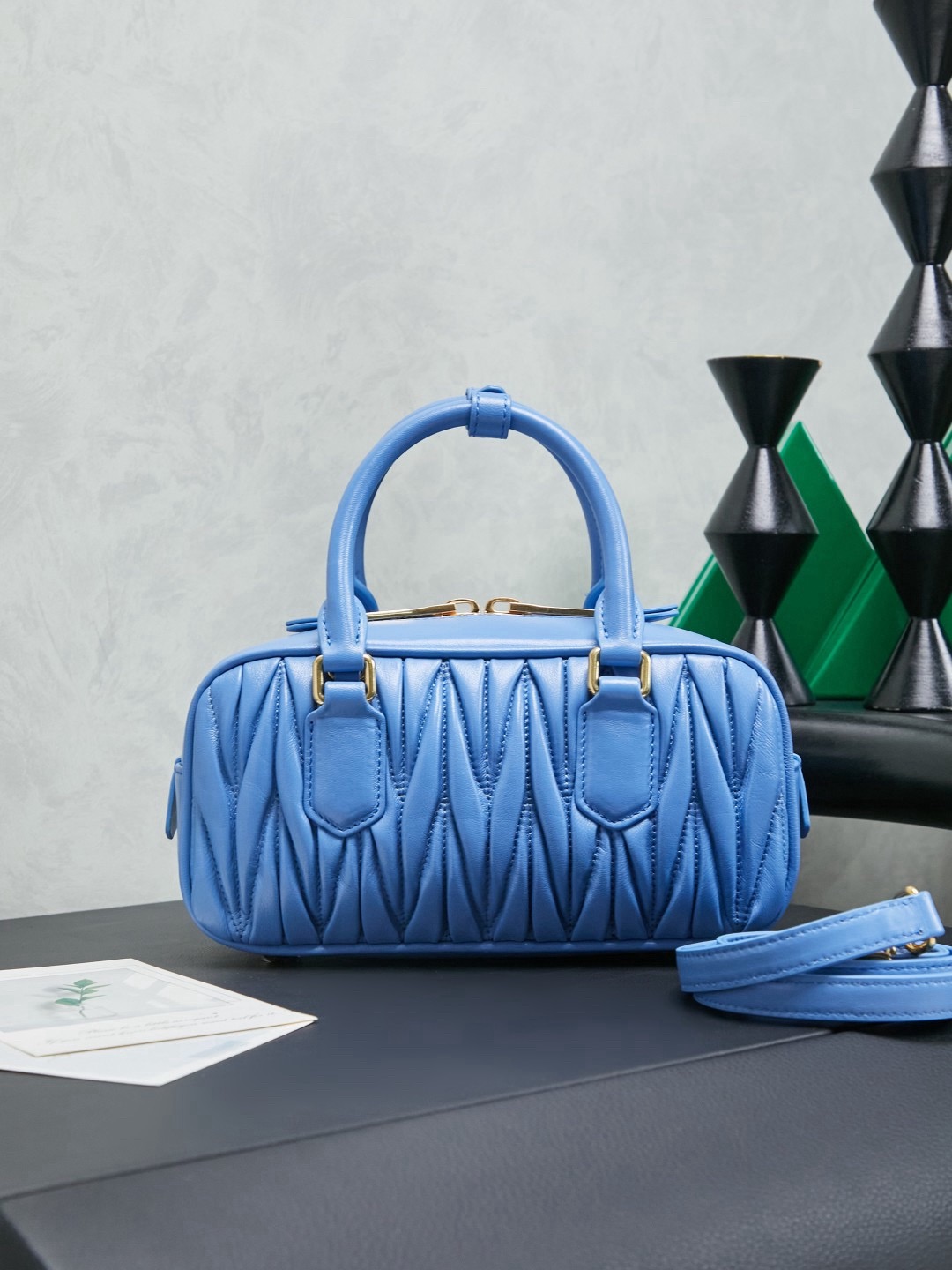 MIUMIU Arcadie matelassé nappa leather bag - image 3