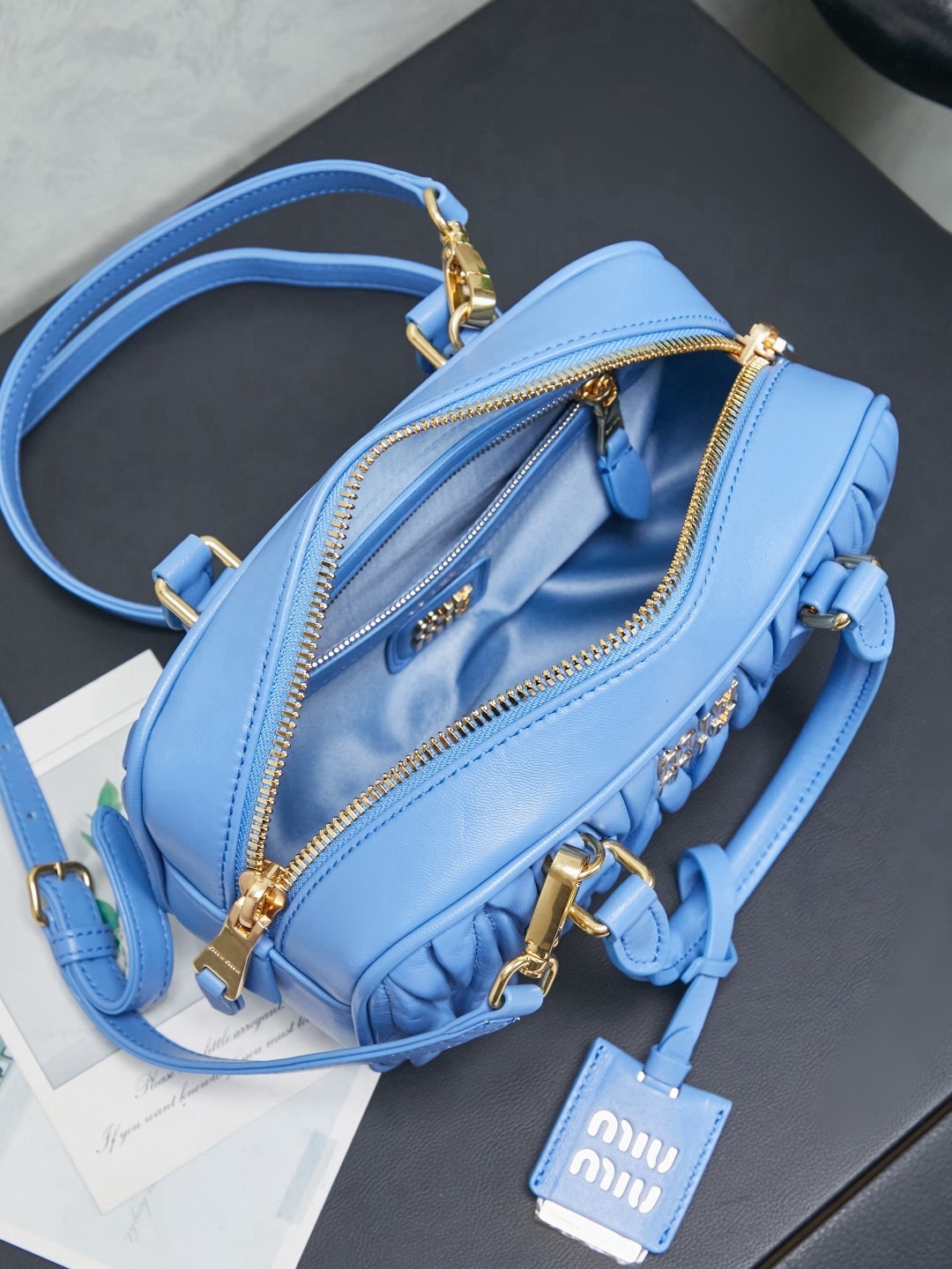 MIUMIU Arcadie matelassé nappa leather bag - image 6