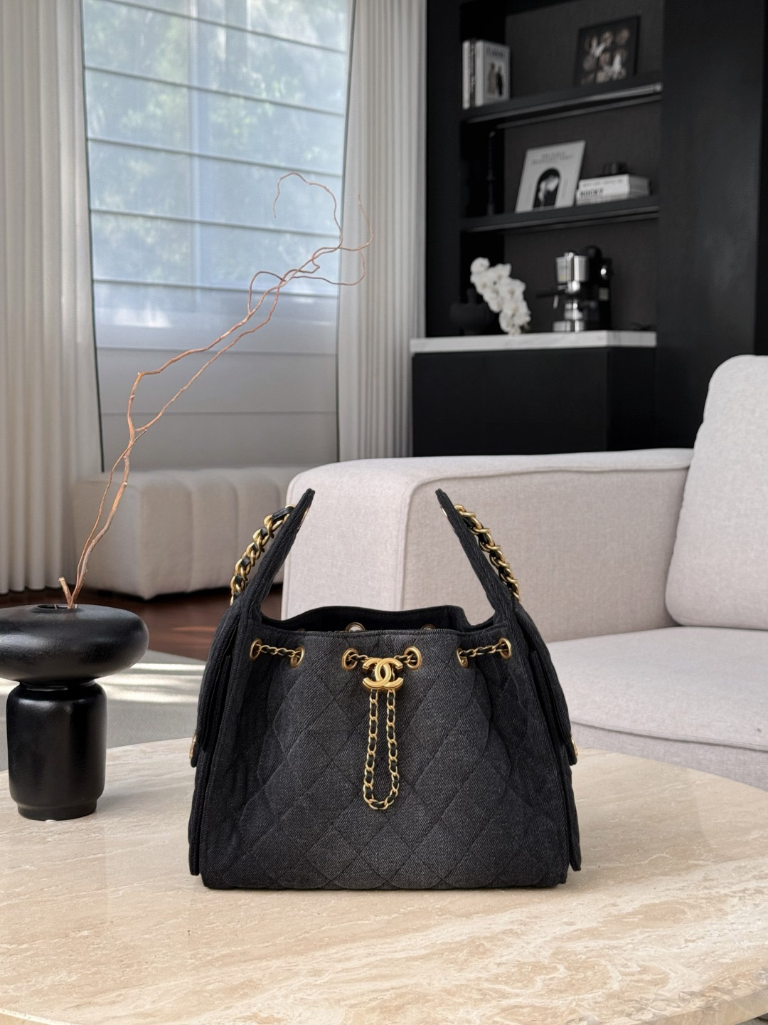 CHANEL 25C 25Bag Wash Denim Grey - image 2