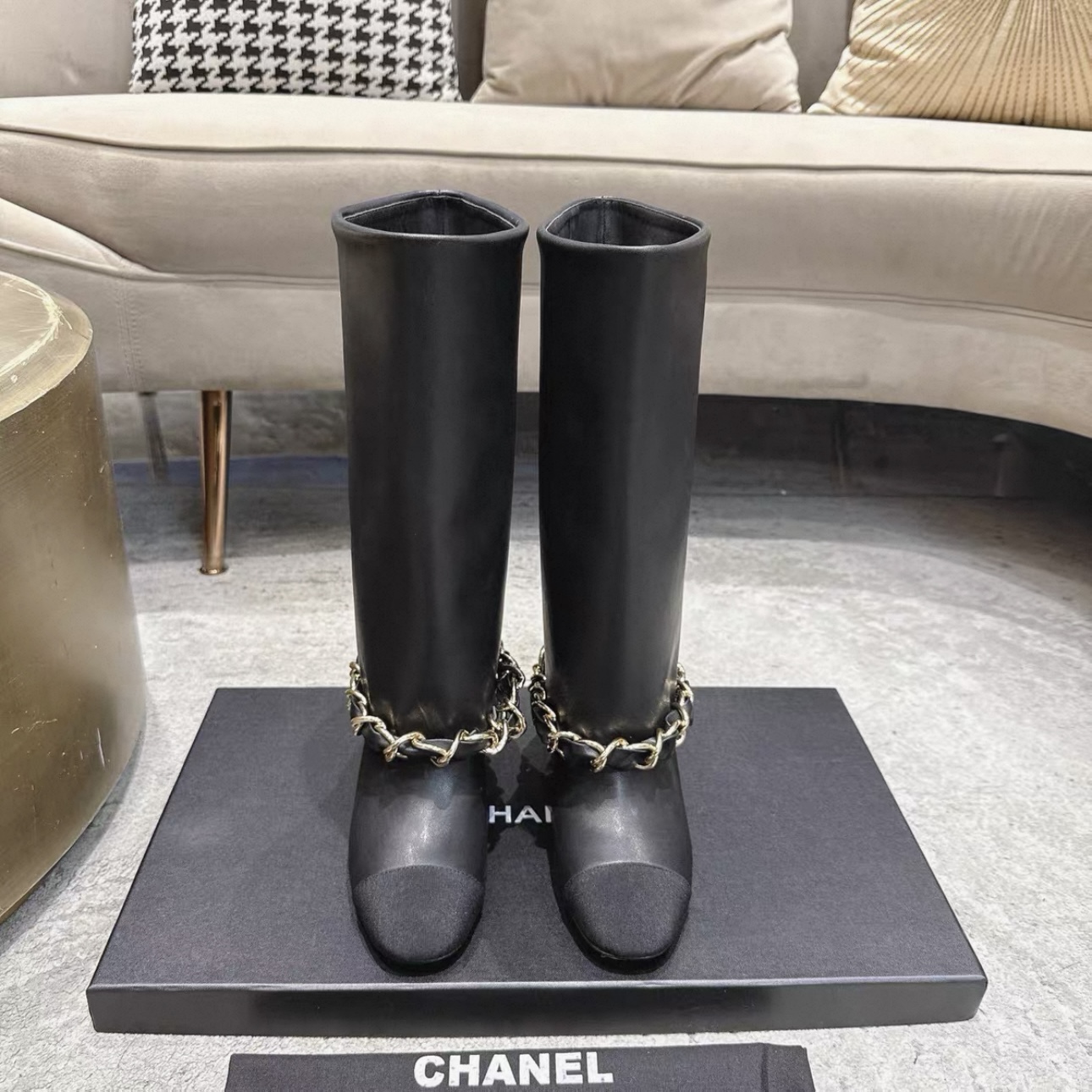 CHANEL High Boots Lambskin - image 2