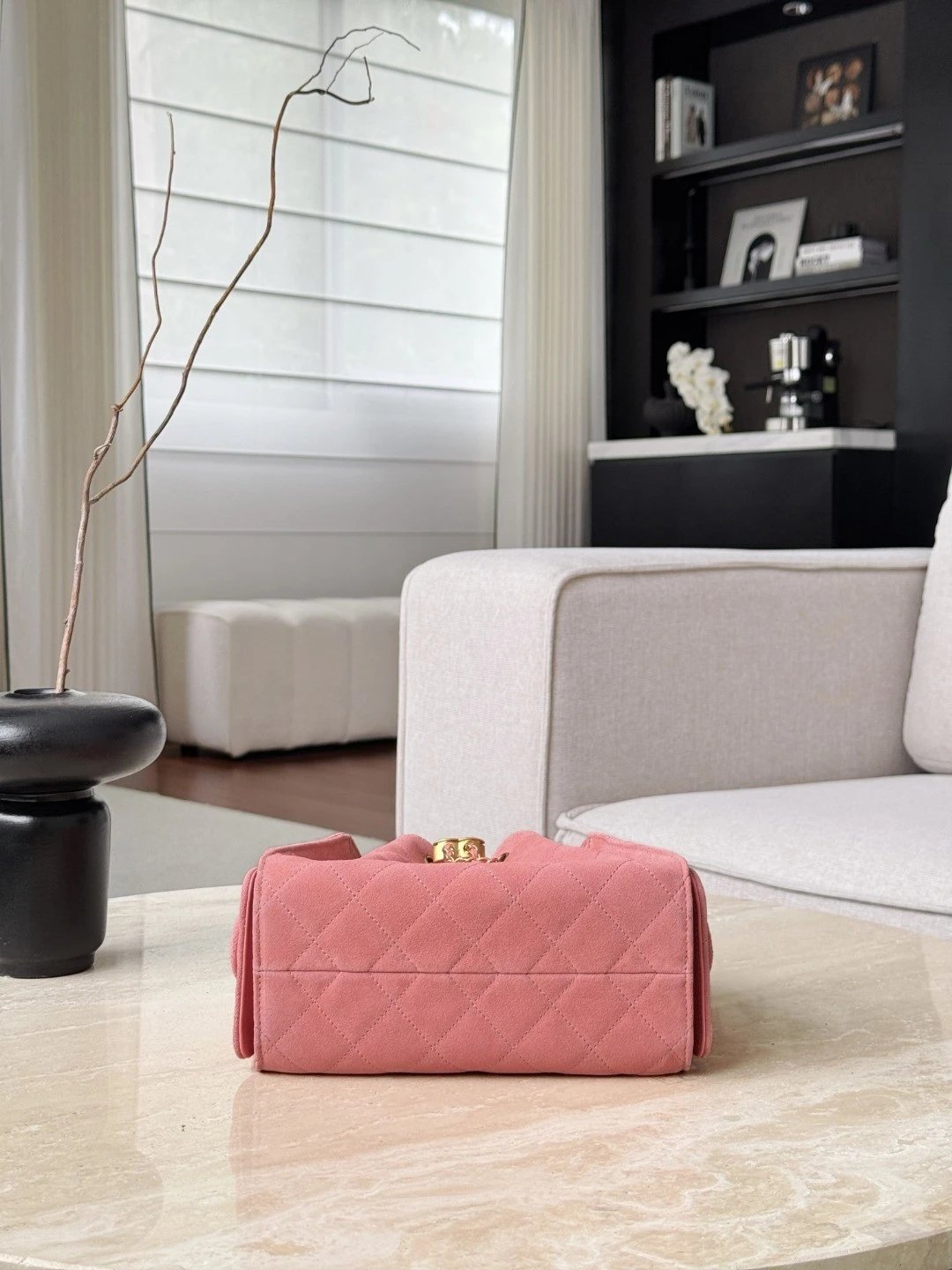 CHANEL 26C MINI Hobobag Suede - image 5