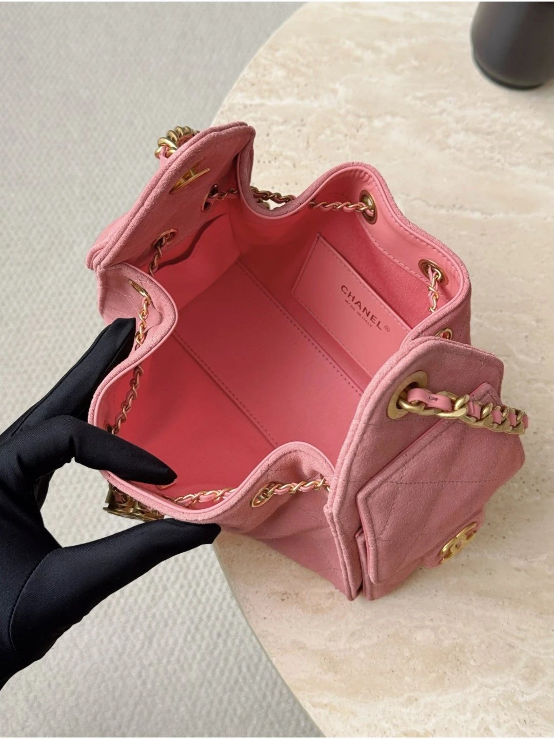 CHANEL 26C MINI Hobobag Suede - image 6