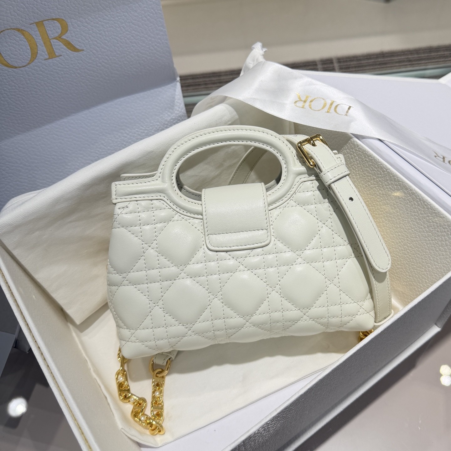 DIOR Jolie Top Handle Mini Bag Cannage Lambskin - image 3
