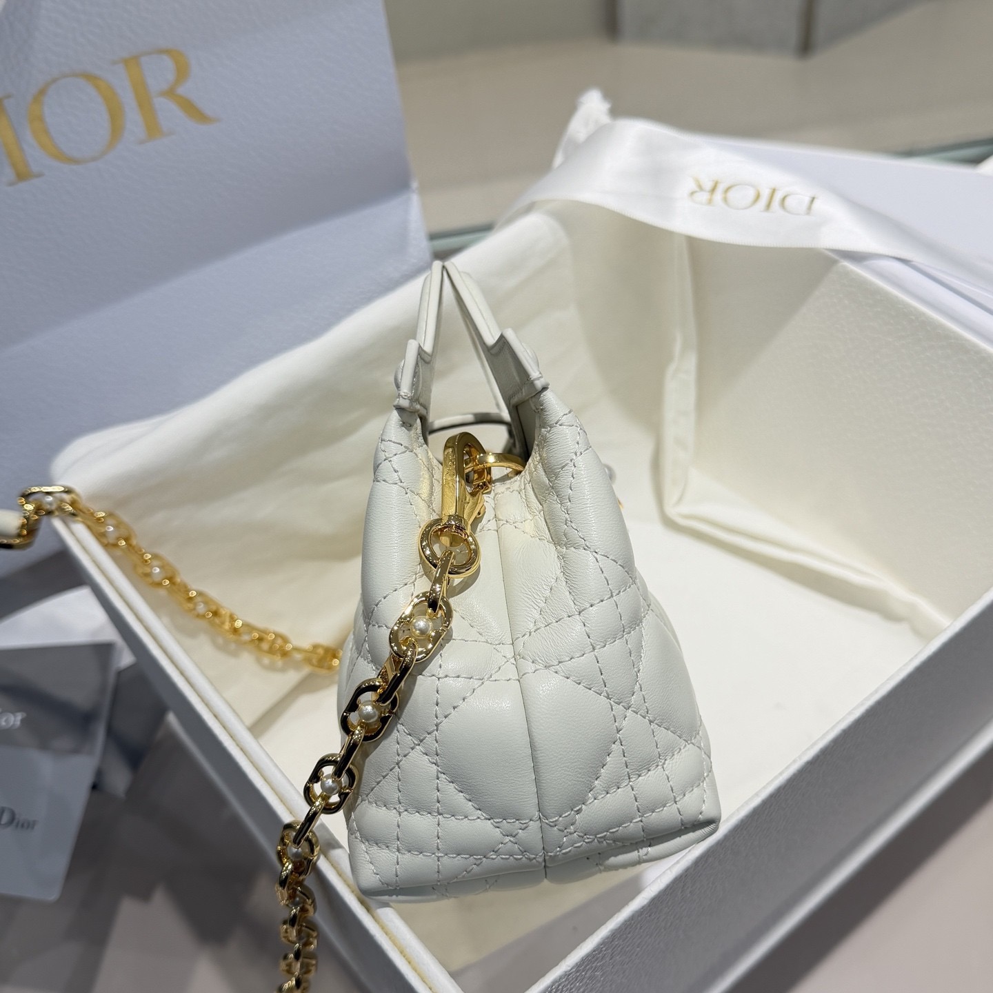 DIOR Jolie Top Handle Mini Bag Cannage Lambskin - image 4