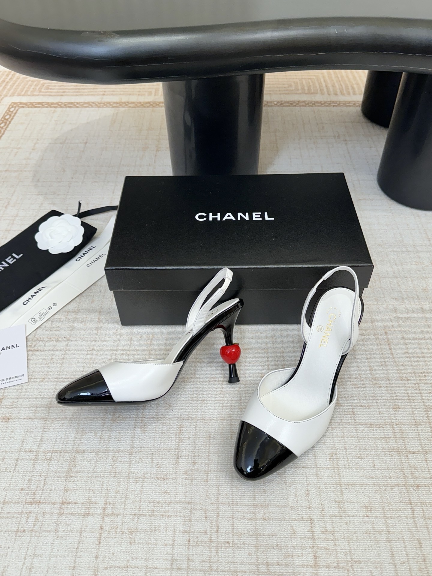 CHANEL SLINGBACKS Lambskin & Patent Calfskin - image 4
