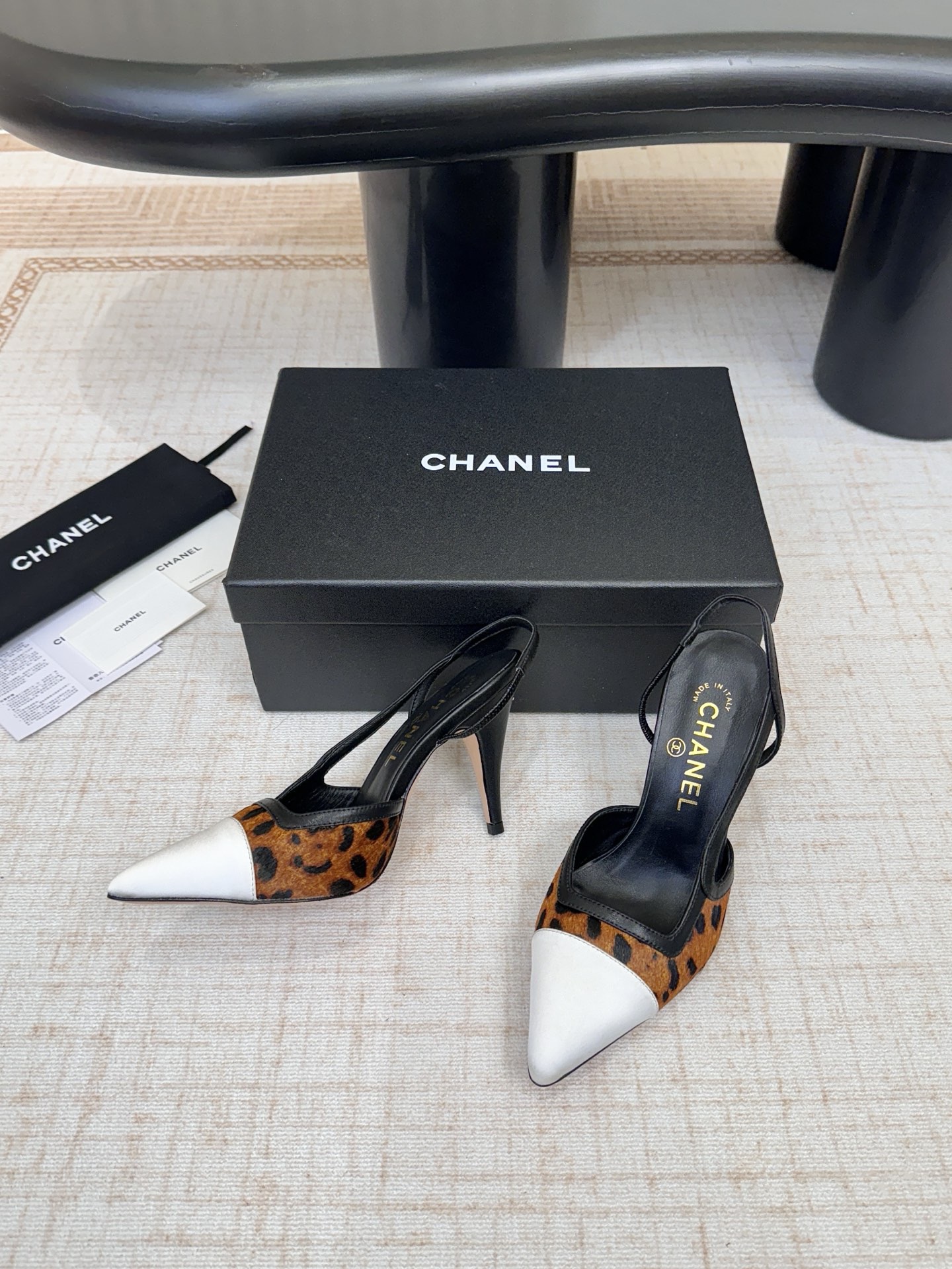 CHANEL SLINGBACKS Lambskin & Mixed Fibers - image 5