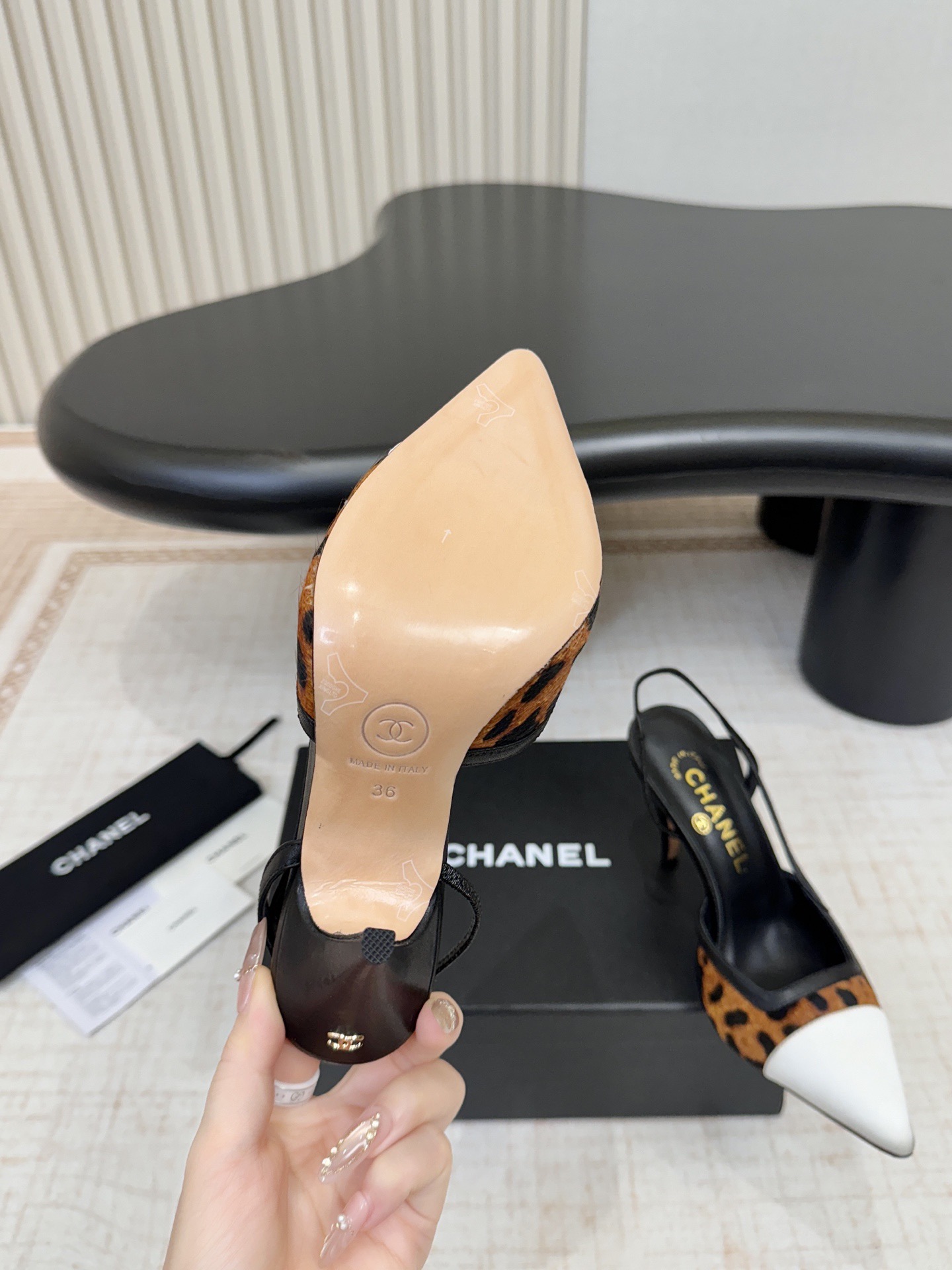 CHANEL SLINGBACKS Lambskin & Mixed Fibers - image 7