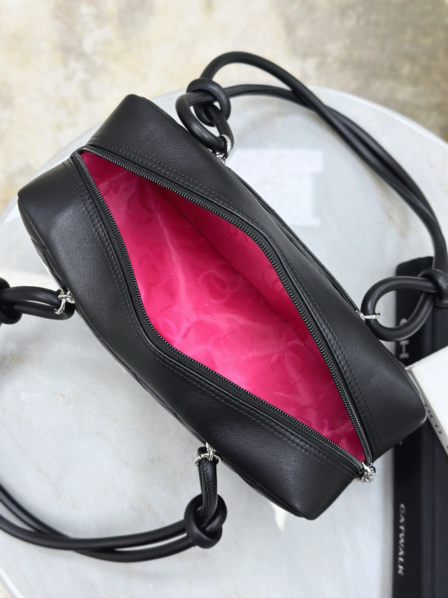 CHANEL Cambon Bowling Hobo Bag Small - image 8