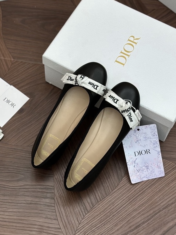 DIOR J’Adior Ballet Flat Black Lambskin - image 5