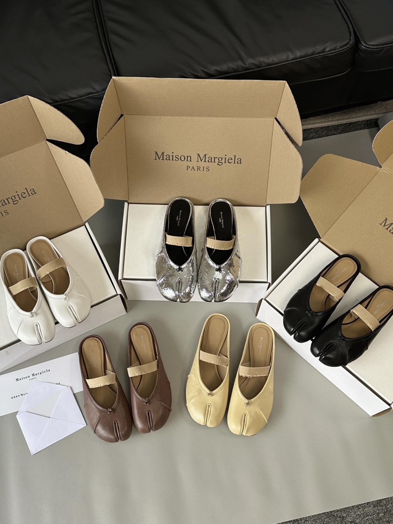 Maison Margiela Tabi ballerina mules - image 10