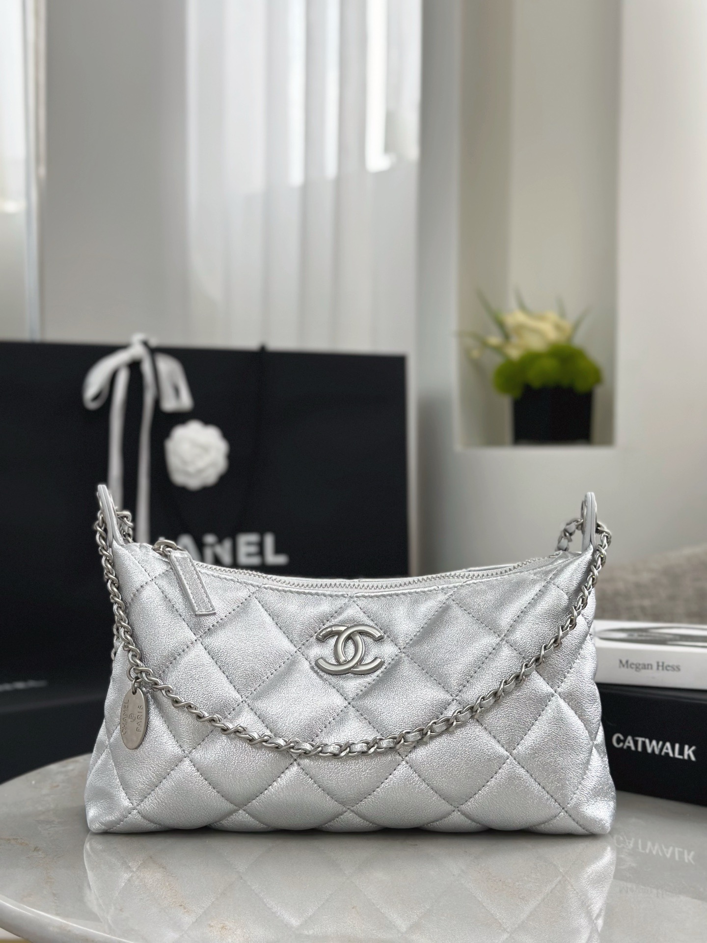 CHANEL Chain belt Hobo Handbag - image 2