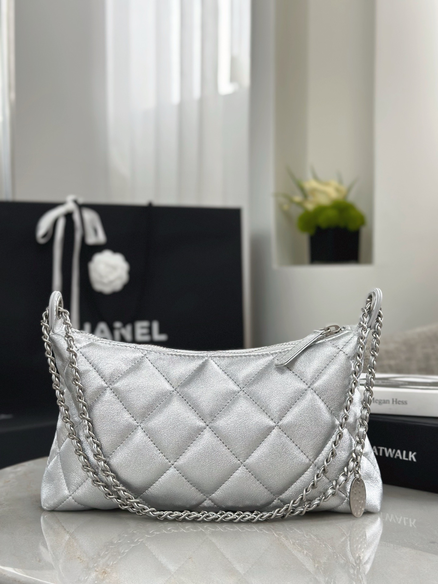 CHANEL Chain belt Hobo Handbag - image 3