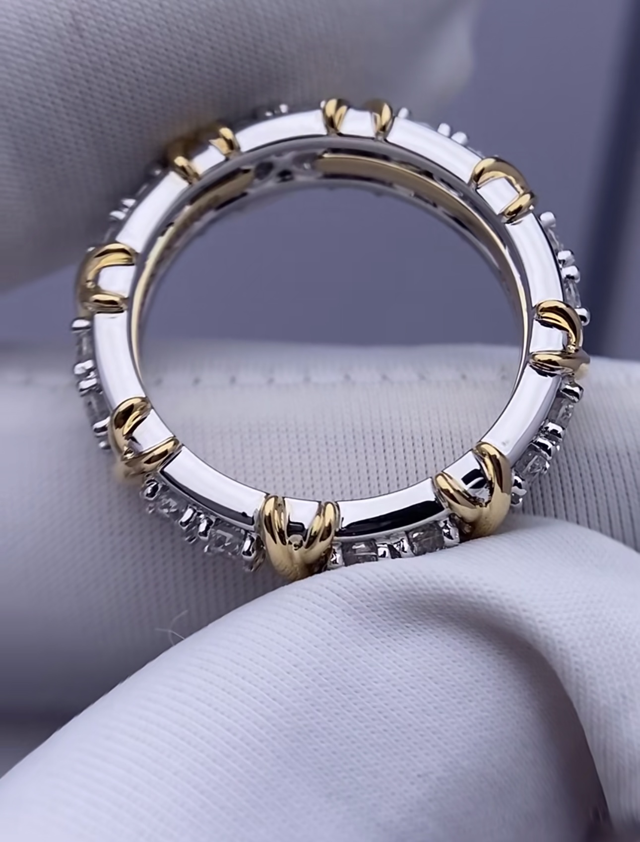 Tiffany Sixteen Stone Ring in Platinum with 16 Diamonds - image 3
