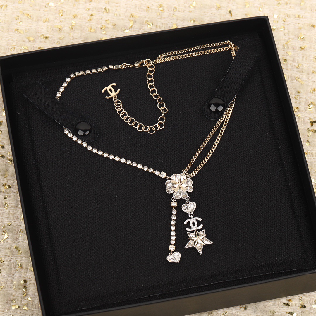 Chanel Necklaces Crystal Rhinestone - image 2