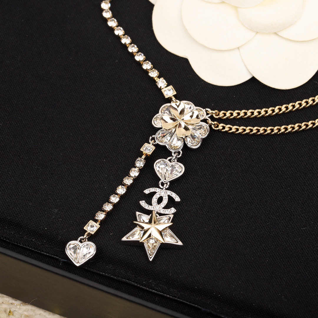 Chanel Necklaces Crystal Rhinestone - image 3