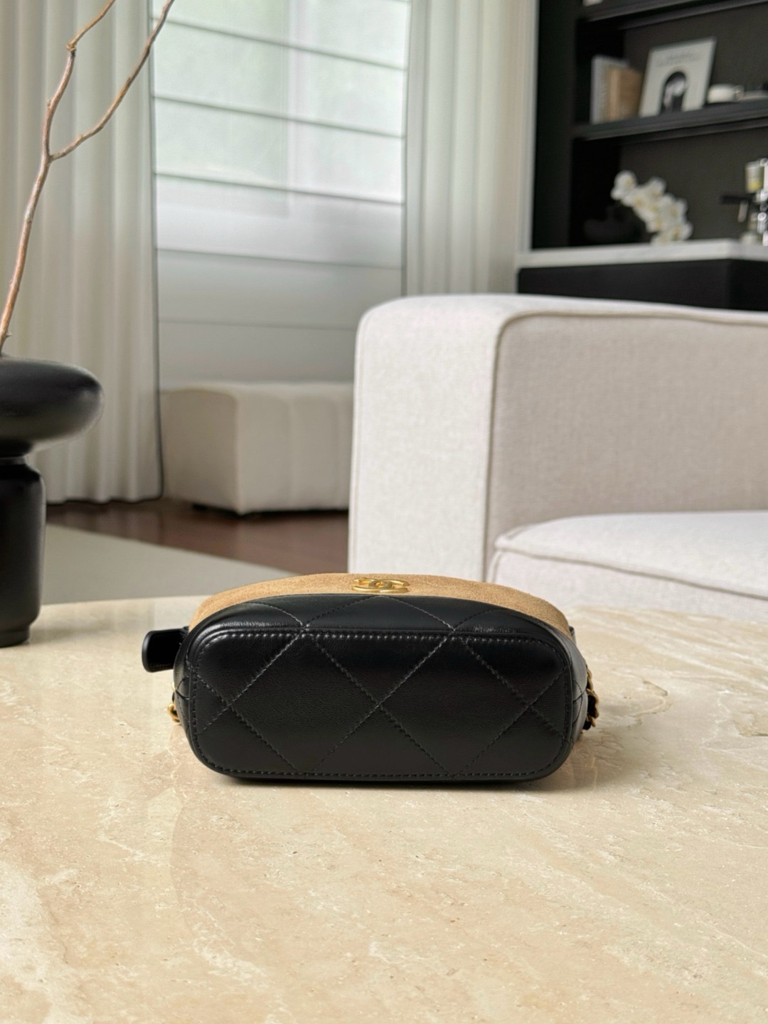 CHANEL Clutch With Chain Suede Calfskin Shiny Lambskin - image 5