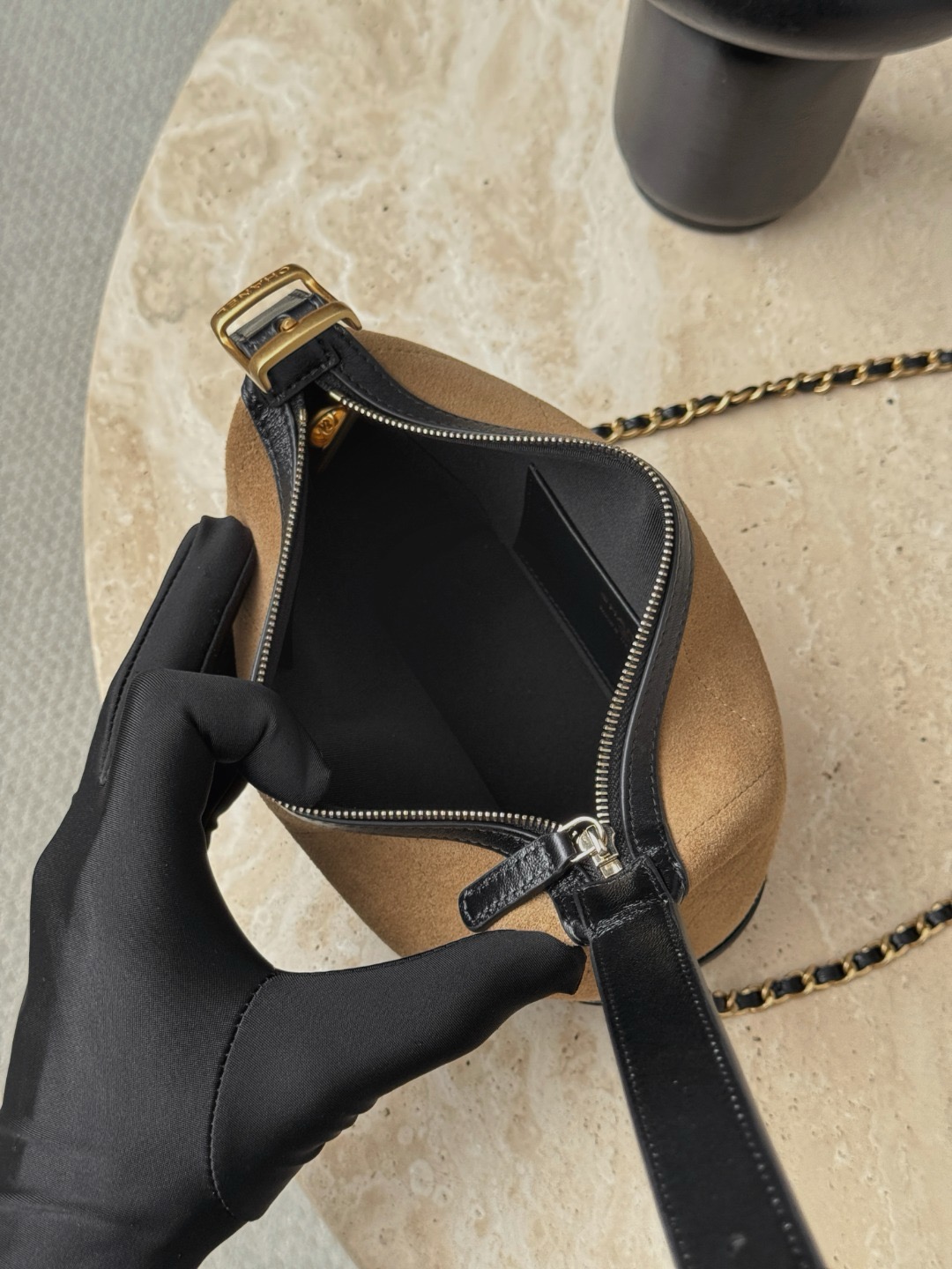 CHANEL Clutch With Chain Suede Calfskin Shiny Lambskin - image 6