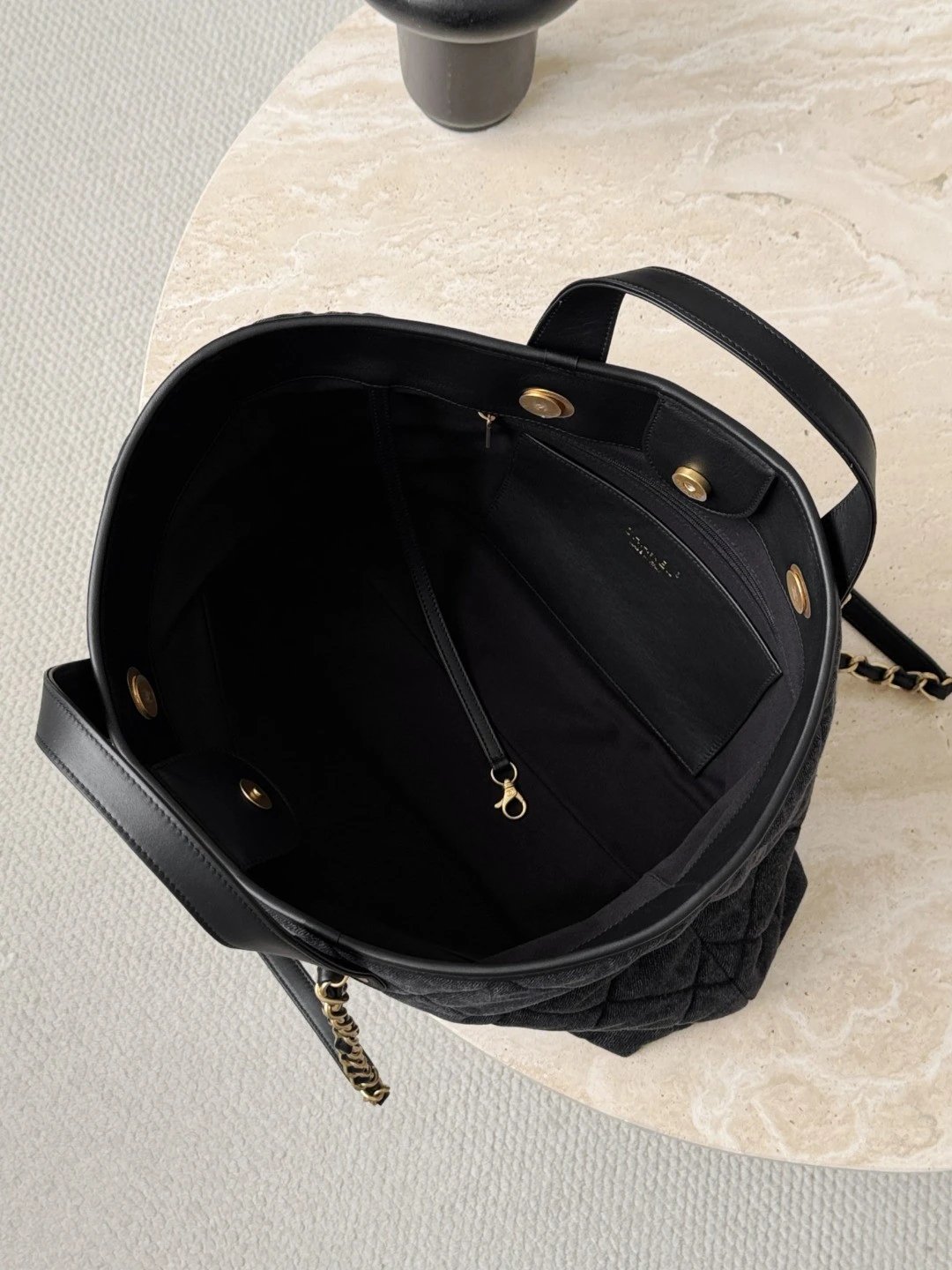 CHANEL 26C Shopping Bag Washed Denim - image 6