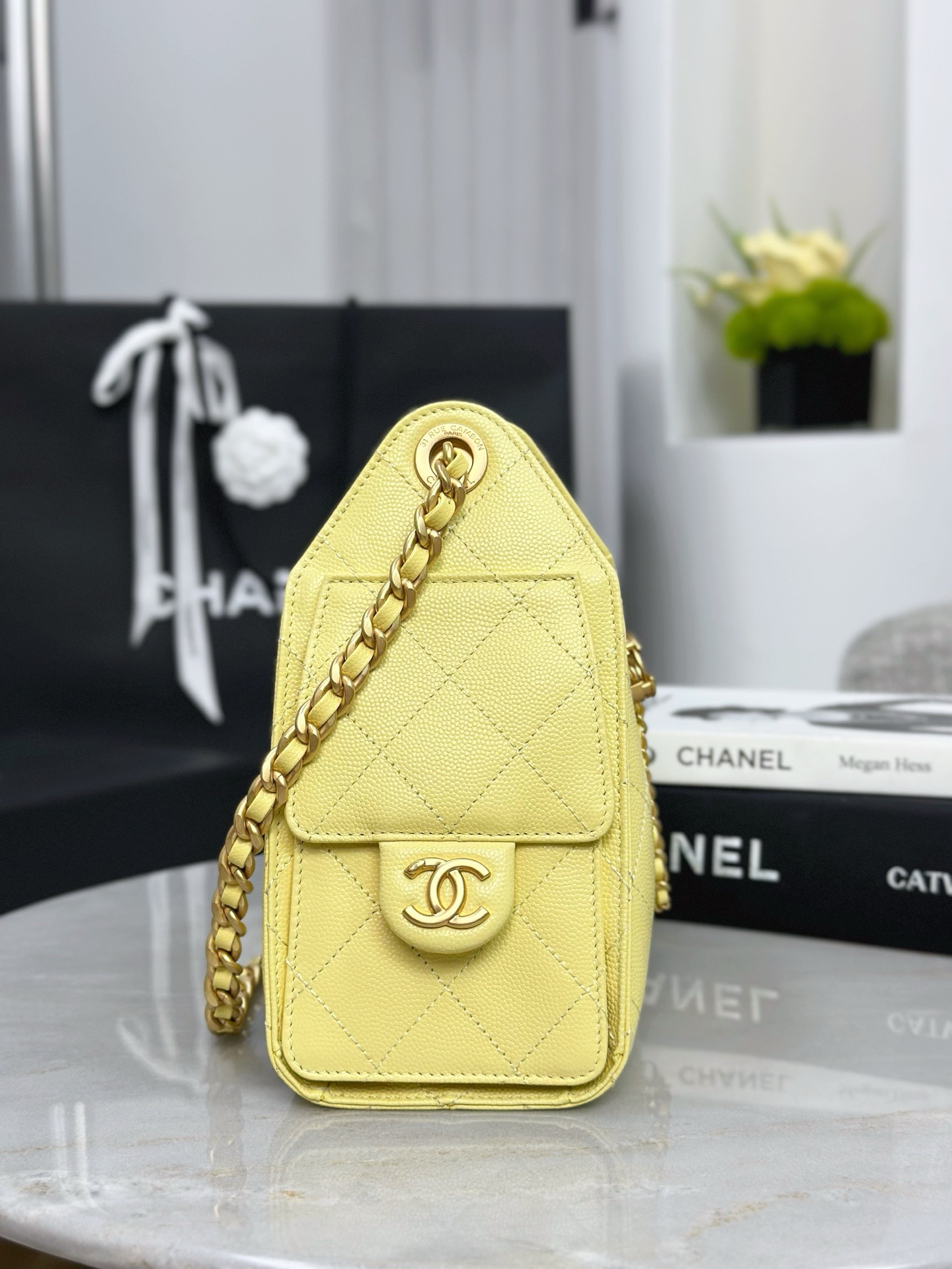 CHANEL 25 mini handbag Grained calfskin - image 4