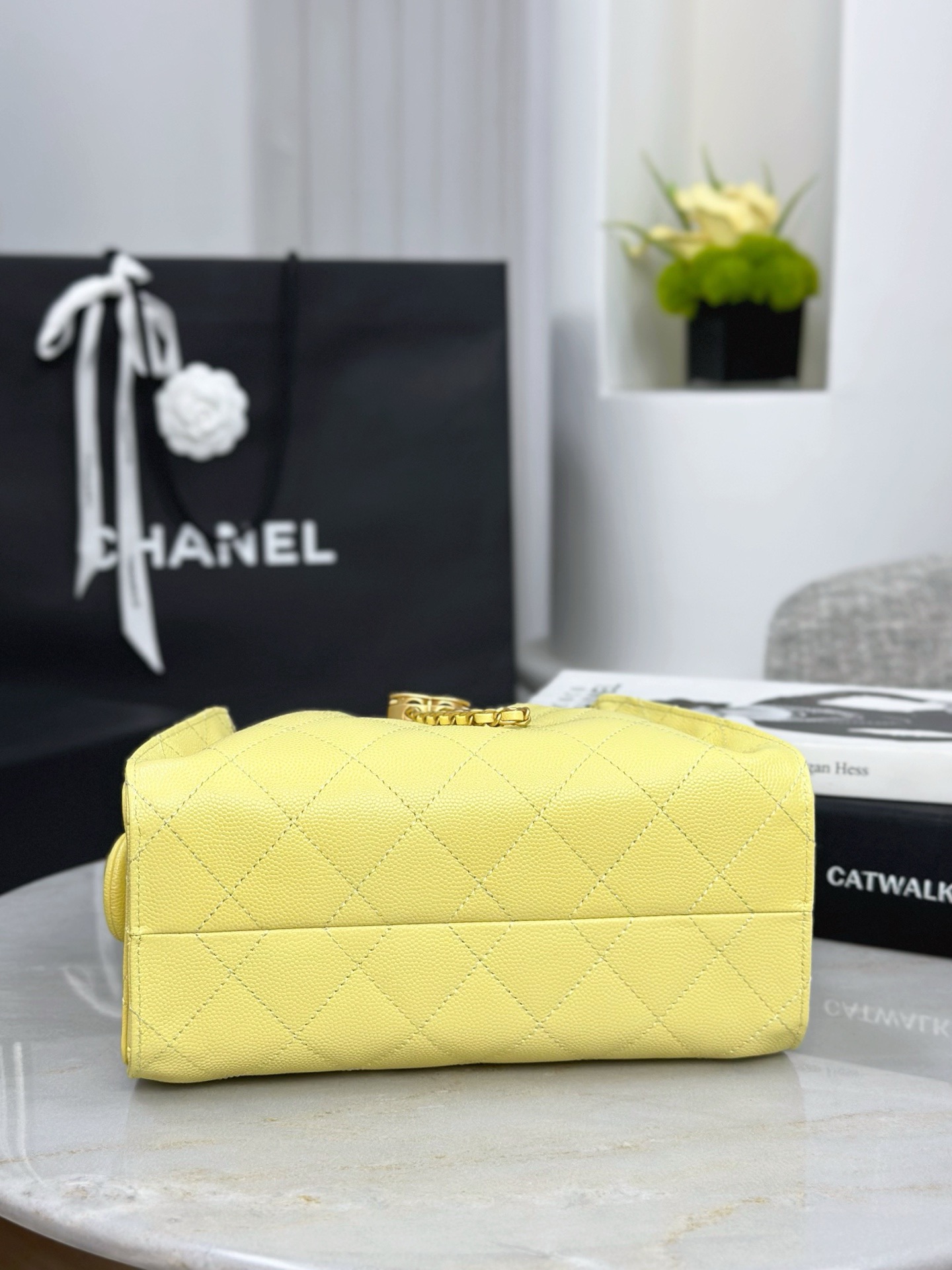 CHANEL 25 mini handbag Grained calfskin - image 5