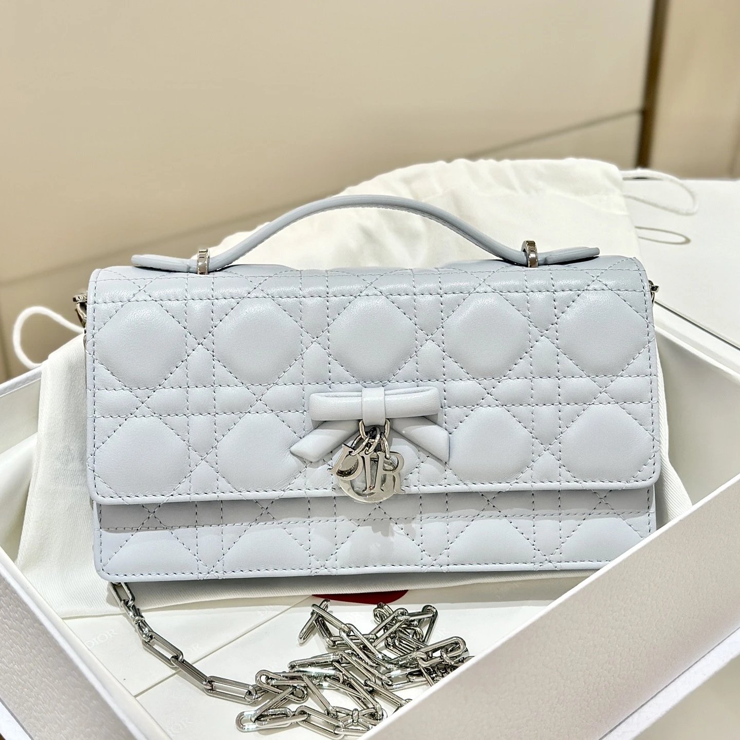 Mini My Dior Bag Ice Blue Cannage Lambskin - image 2