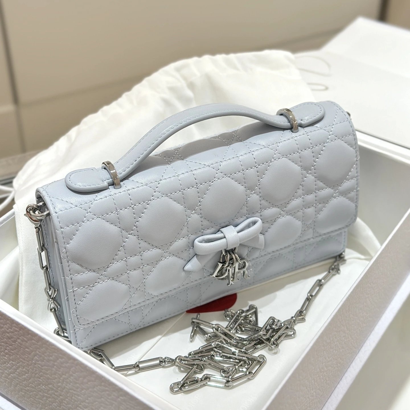 Mini My Dior Bag Ice Blue Cannage Lambskin - image 5