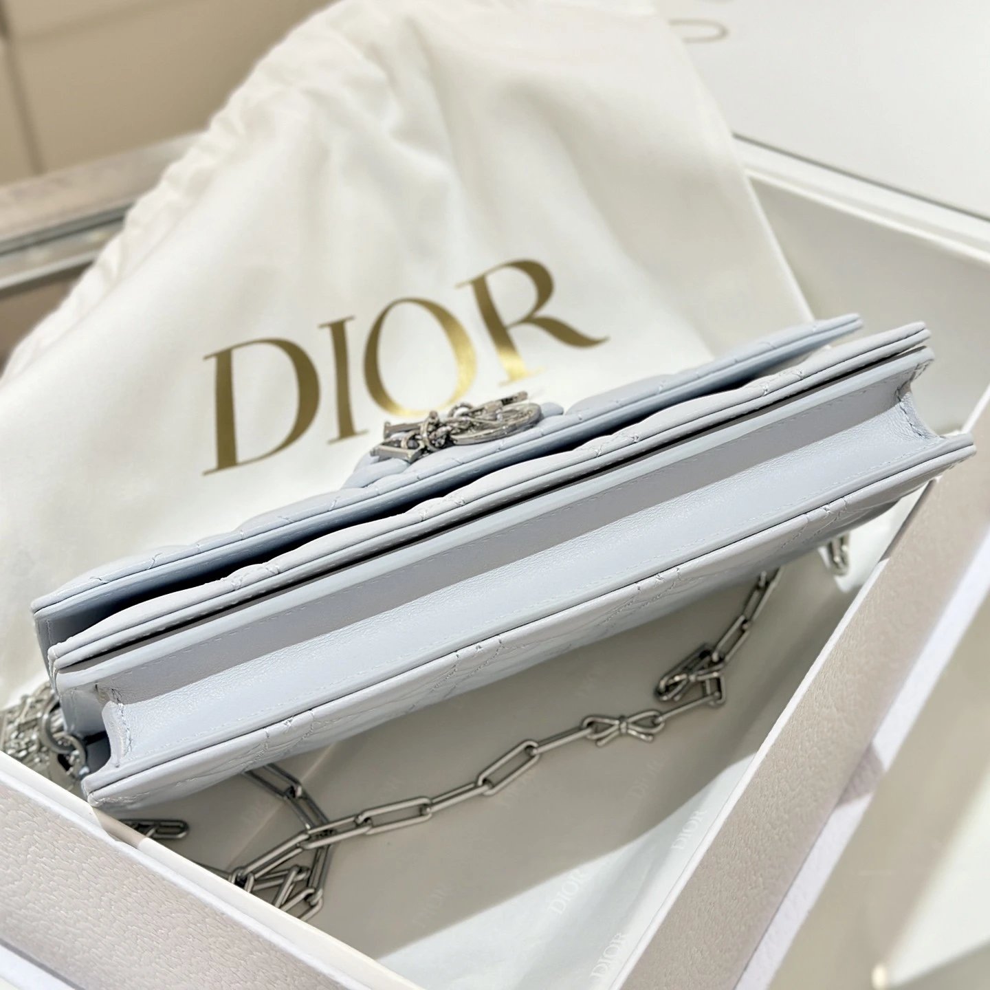 Mini My Dior Bag Ice Blue Cannage Lambskin - image 6