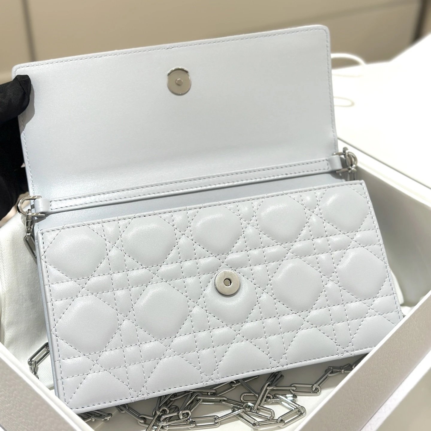Mini My Dior Bag Ice Blue Cannage Lambskin - image 7