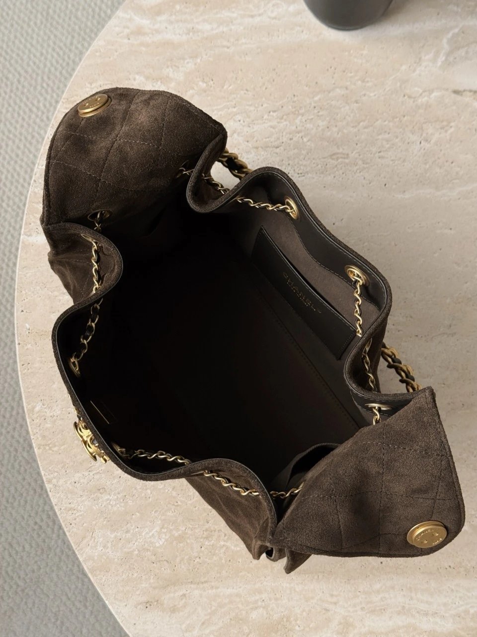 CHANEL 25 Hobo Bag Suede Brown - image 6