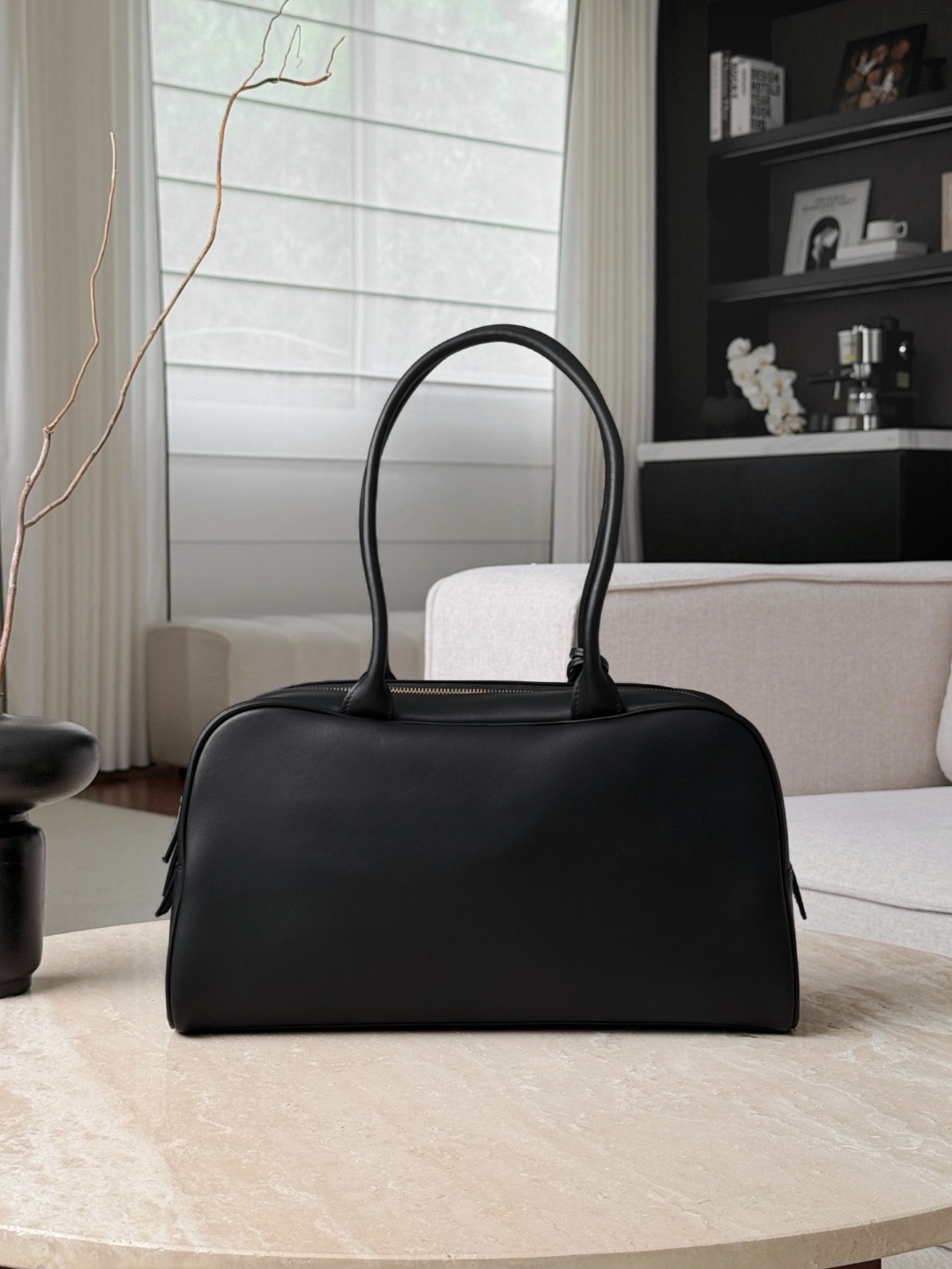 CHANEL Large Bowling Bag Calfskin - image 3