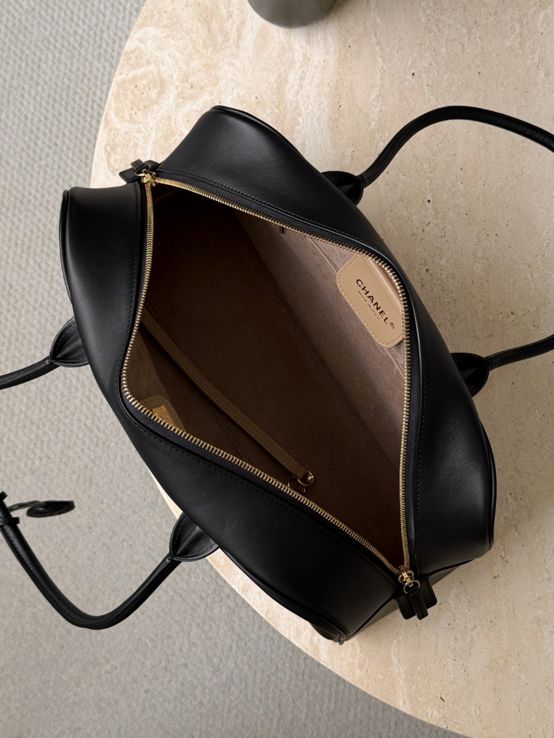 CHANEL Large Bowling Bag Calfskin - image 6