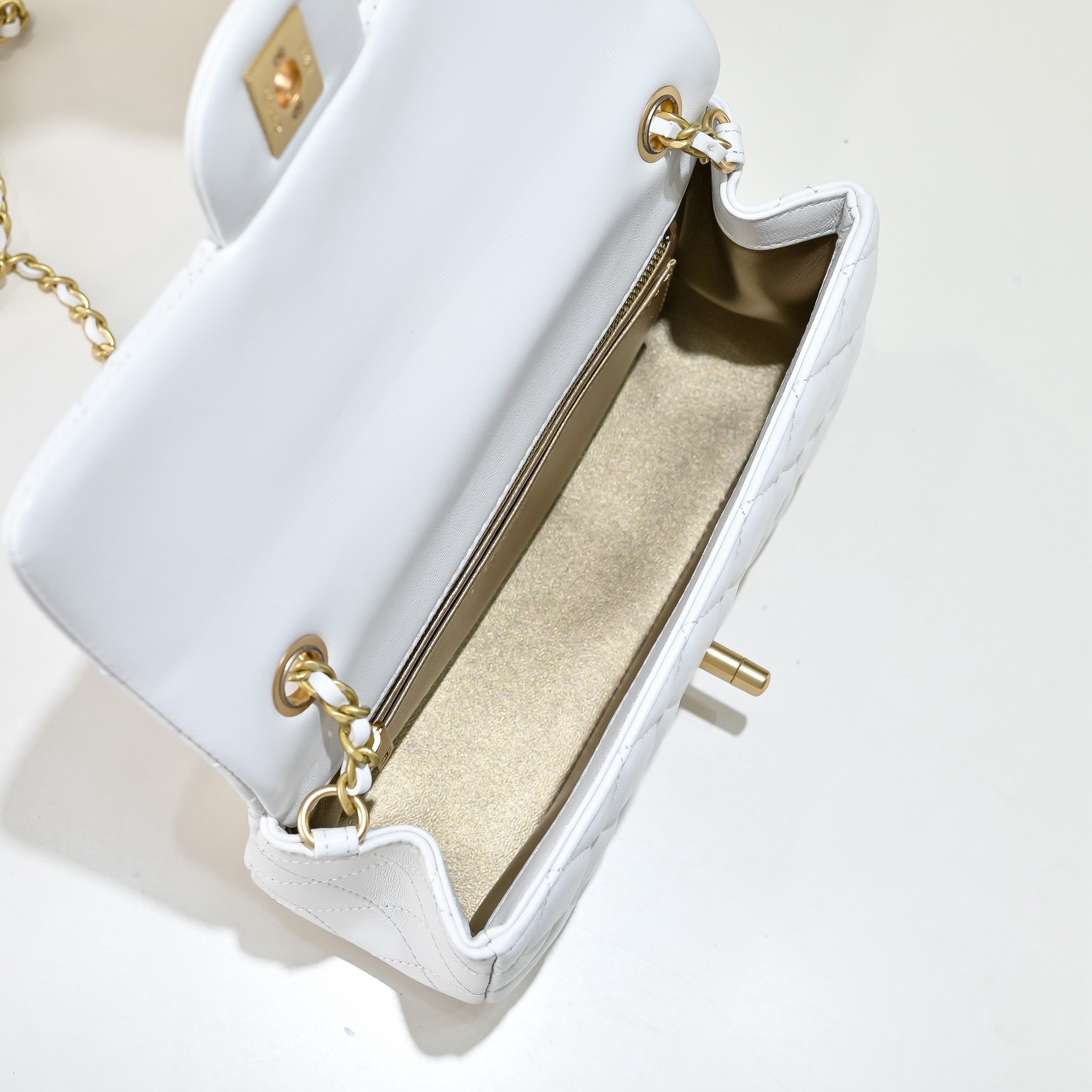 CHANEL Classic Flap CF with Gold Ball Charm – 20cm - image 6