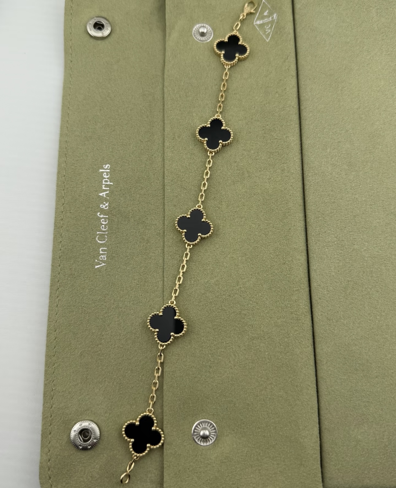 VCA Vintage Alhambra pendant- Black Agate - image 3