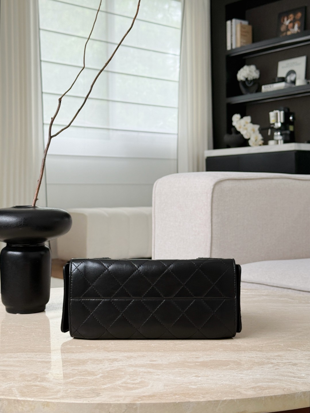 CHANEL 26C 25Bag Aged Calfskin In Black - image 5