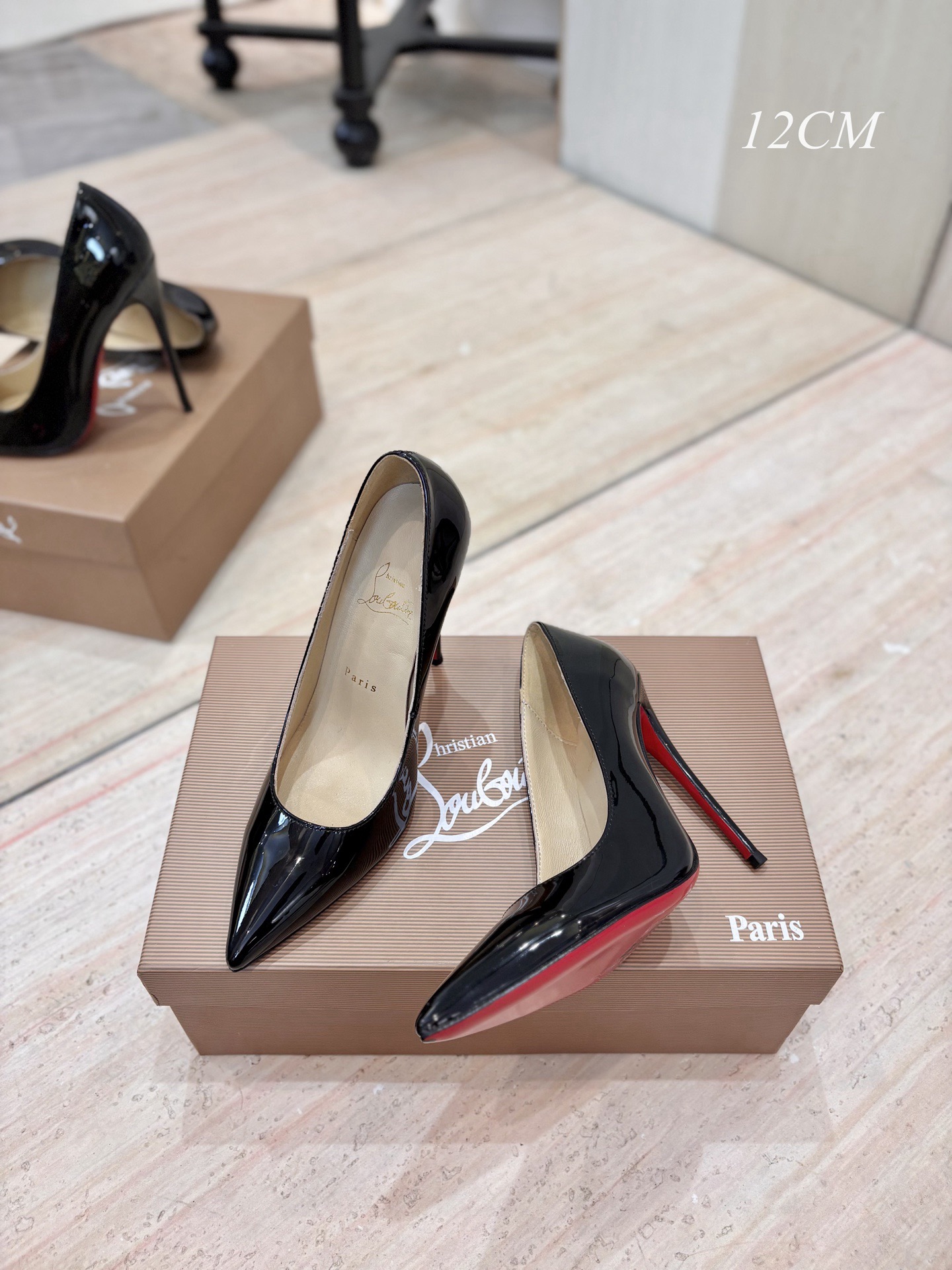 CL Patent Pigalle Follies 100 Pumps - image 4