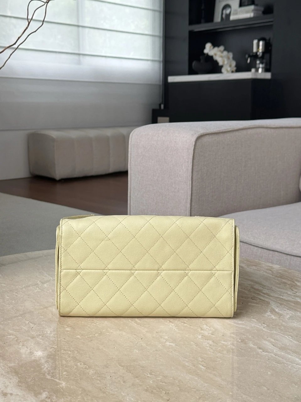 CHANEL 25C Hobo Bag Caviar leather In Chick Yellow - image 5