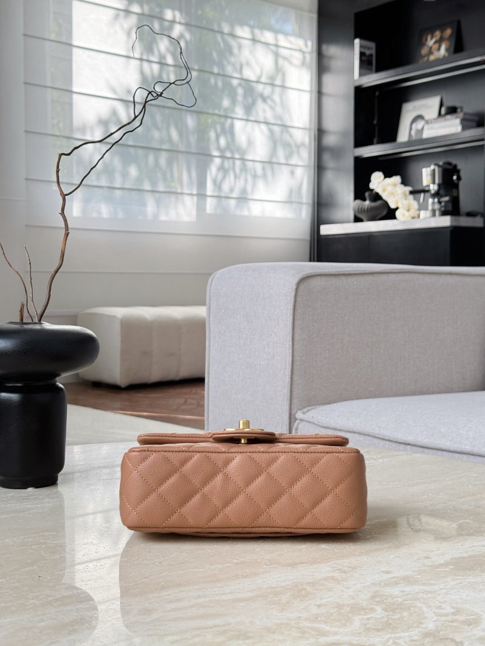 CHANEL 25B Mini Flap Bag with CC Top Handle - image 5