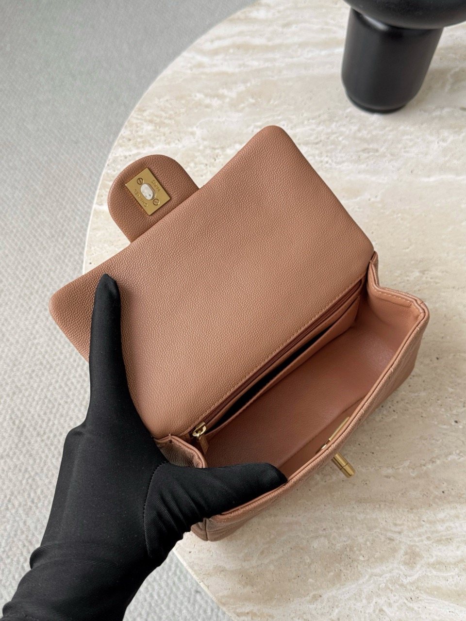 CHANEL 25B Mini Flap Bag with CC Top Handle - image 6