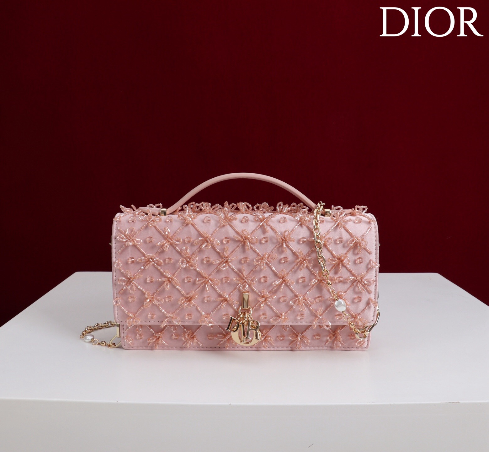Mini My Dior Bag – Pink Satin - image 2