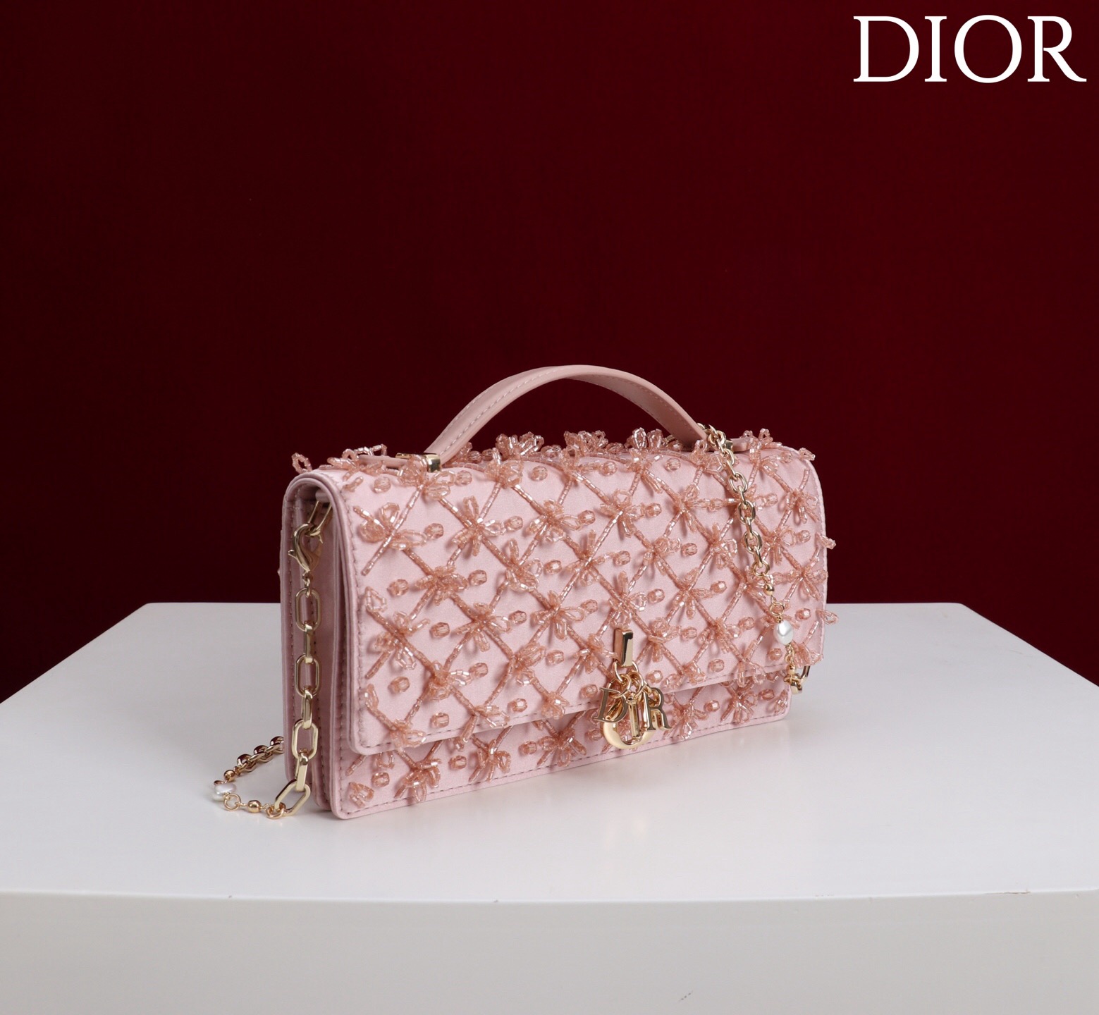 Mini My Dior Bag – Pink Satin - image 3