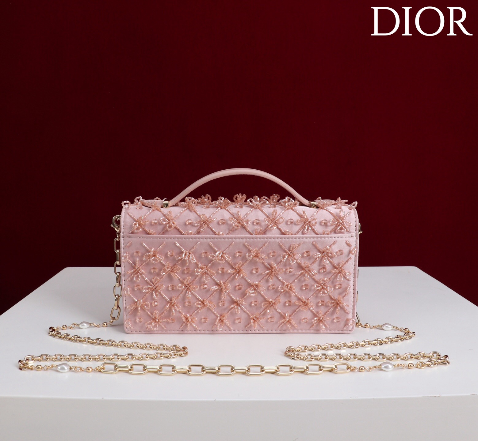Mini My Dior Bag – Pink Satin - image 4
