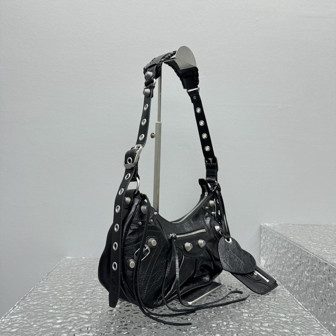 BALENCIAGA Le Cagole Shoulder Bag Small in Black - image 3