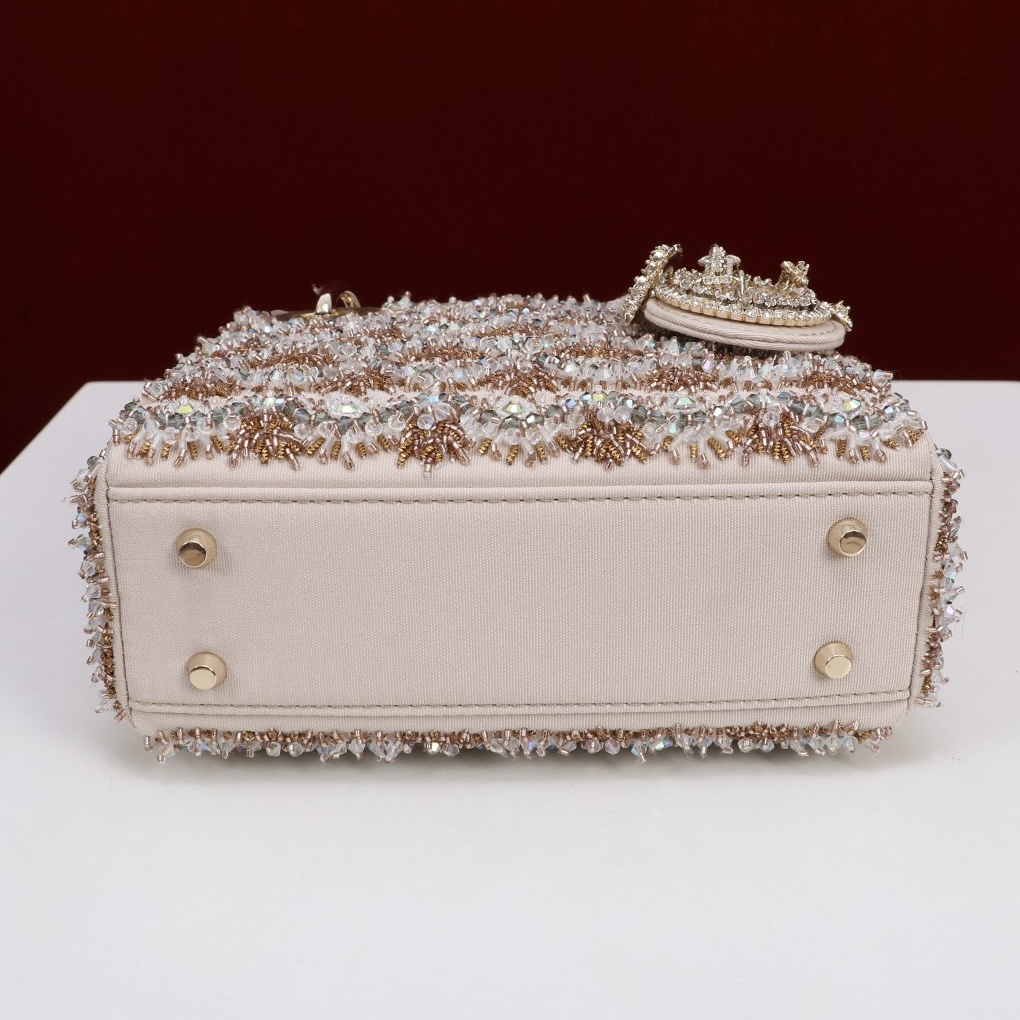 Mini Lady Dior Pavé diamond embroidery - image 5