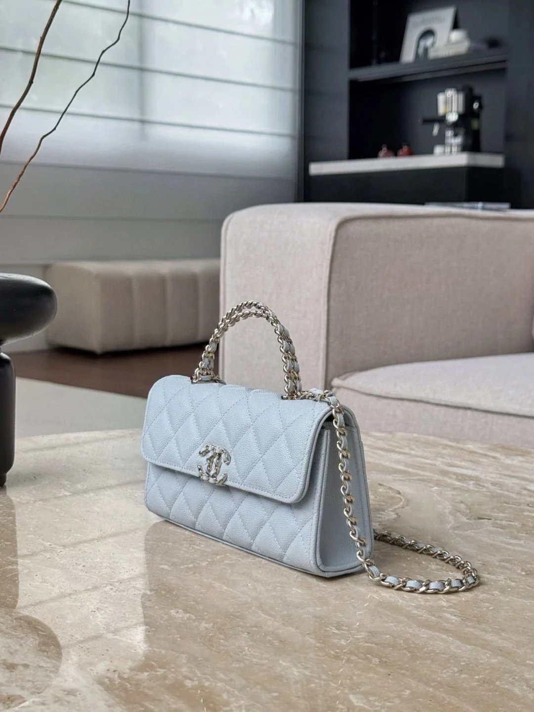 CHANEL Flap Phone Holder With Chain - image 4