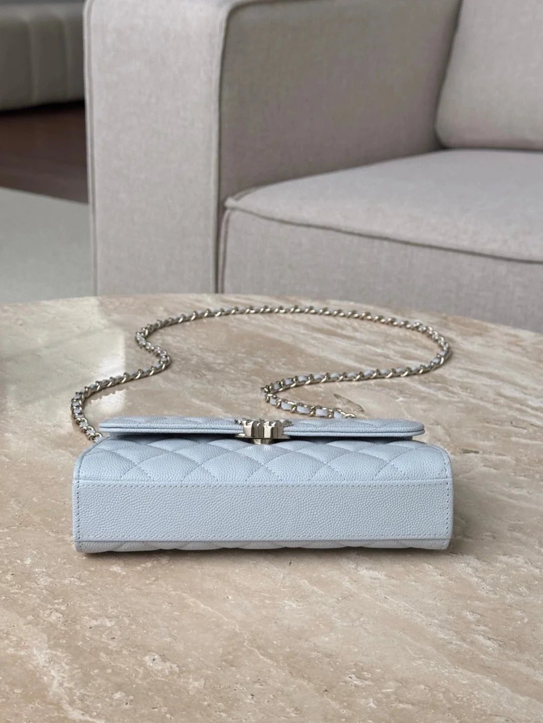 CHANEL Flap Phone Holder With Chain - image 5