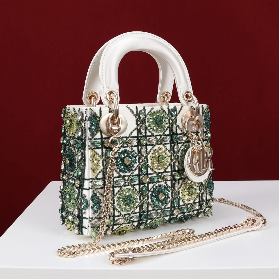 DIOR lady dior-tas Flower Cannages Calfskin - image 3