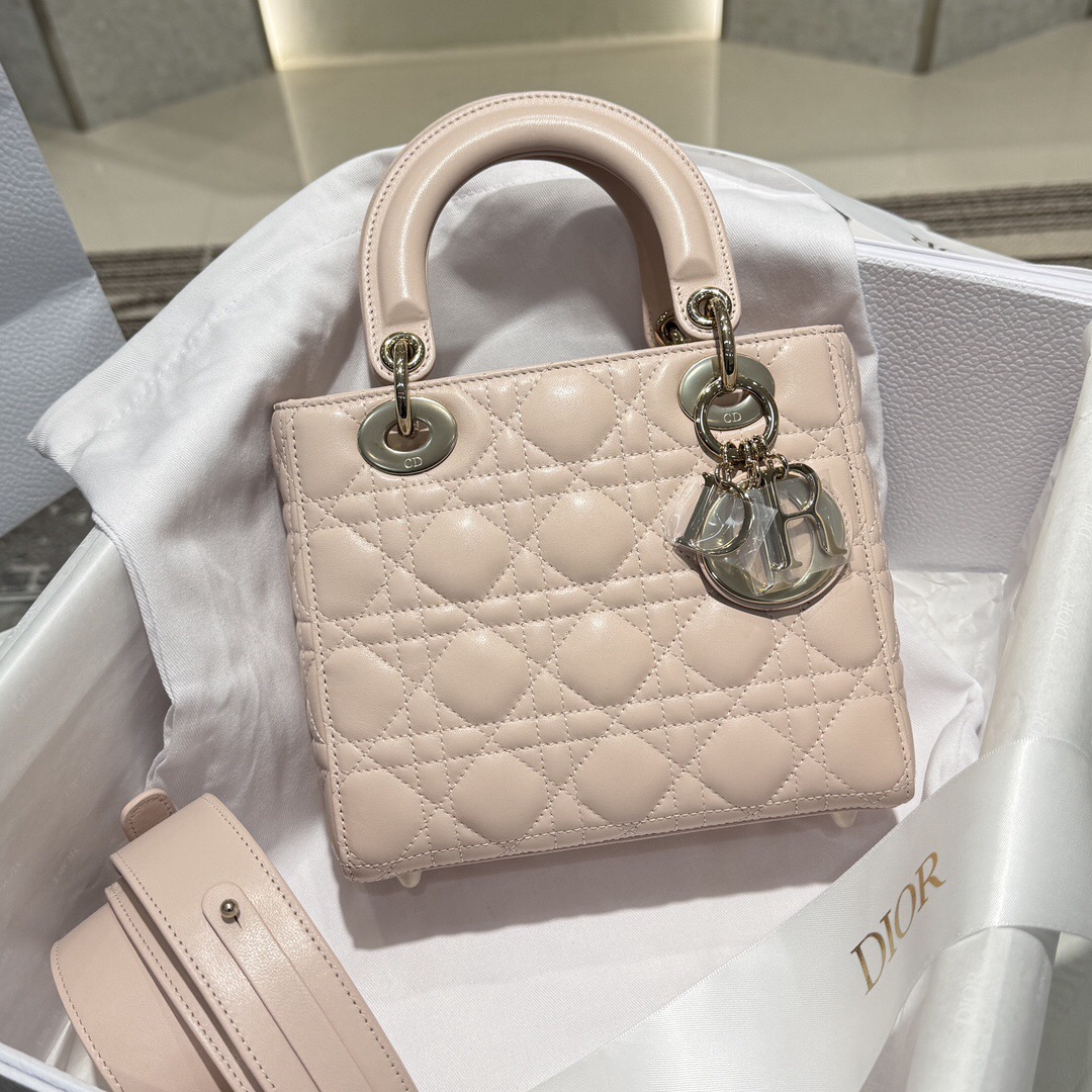 Small Lady Dior Bag Cannage Lambskin - image 2